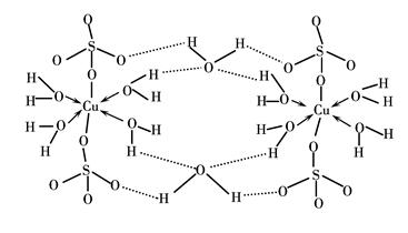 五水硫酸铜化学式中的“・”是什么意思？