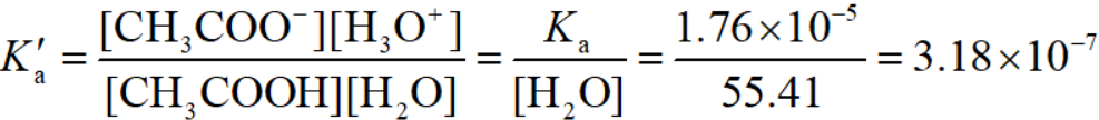 用平衡常数解释冰醋酸稀释时氢离子浓度的变化